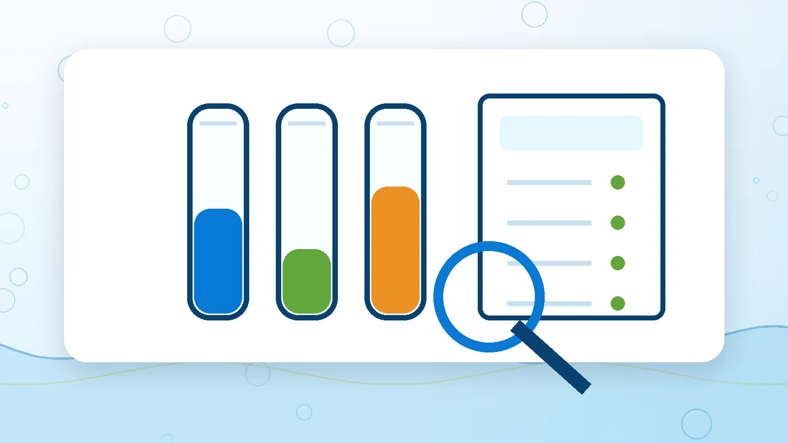 Water sample testing